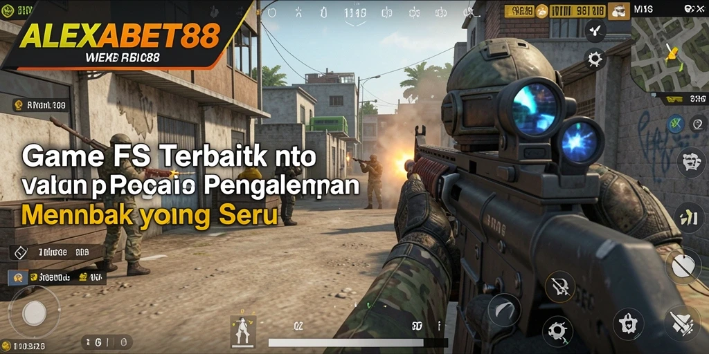 Tangkap momen seru dari gameplay FPS ALEXABET88 dengan grafis menakjubkan.