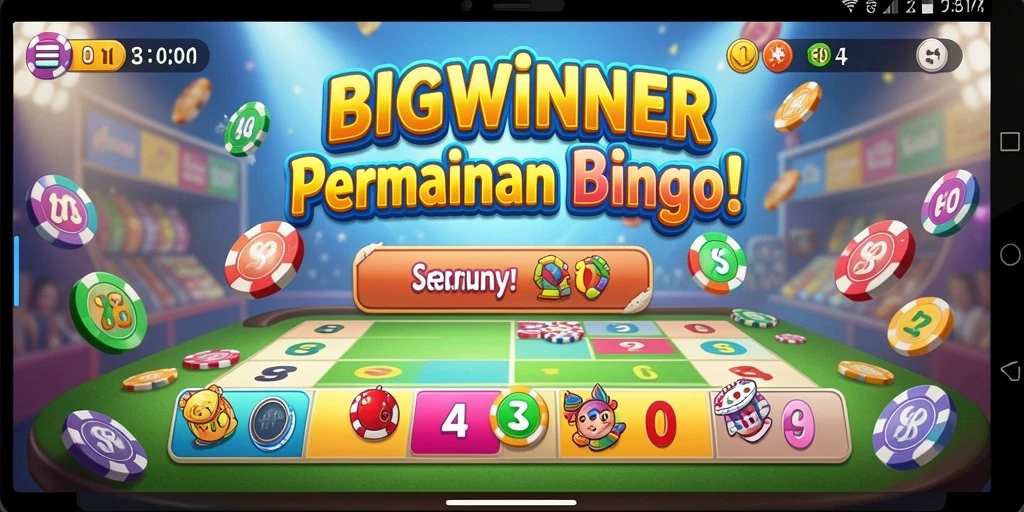 Tampilan gameplay Bingo yang menarik di BIGWINNER.