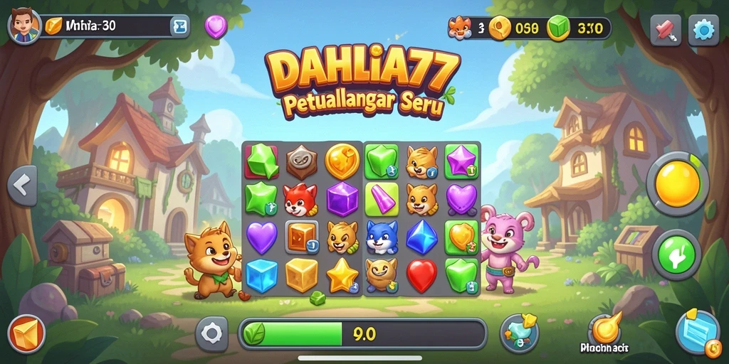 Gameplay menantang dengan efek visual yang memukau di DAHLIA77.