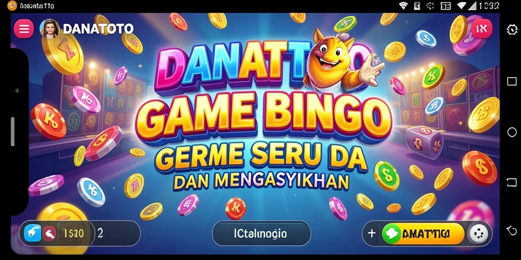 Screenshot gameplay Bingo DANATOTO yang seru dan mengasyikkan.