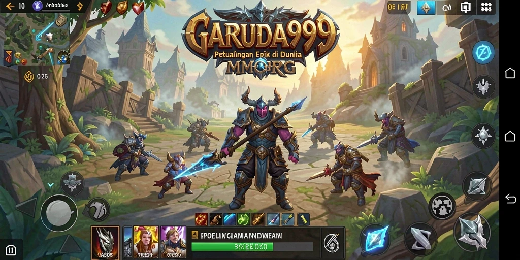 Screenshot gameplay GARUDA999 dengan aksi pertarungan seru.