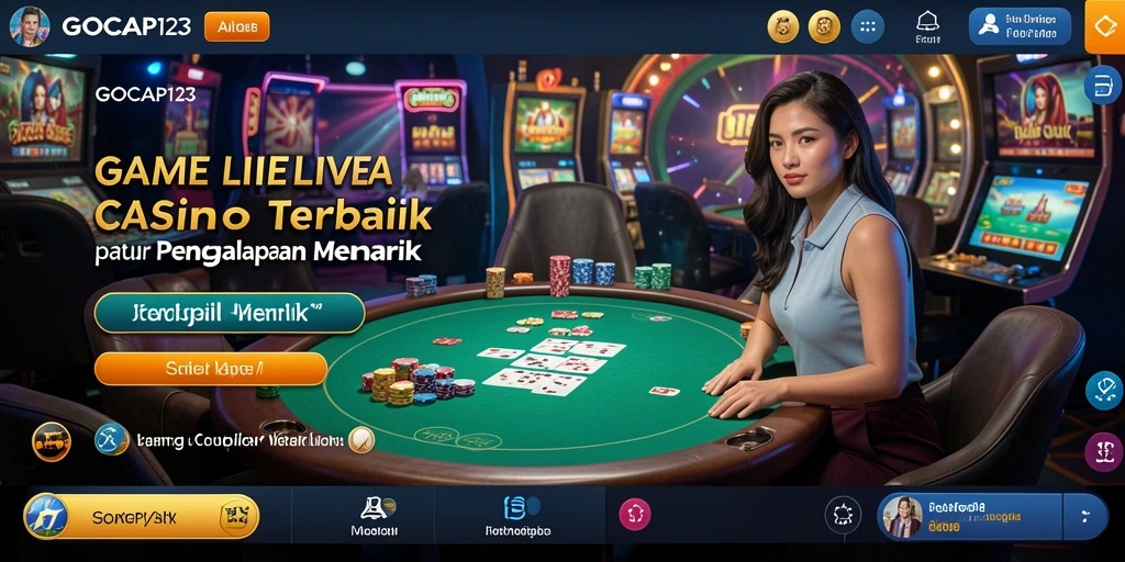 Tampilan menarik dari gameplay GOCAP123 yang menawarkan pengalaman Live Casino.