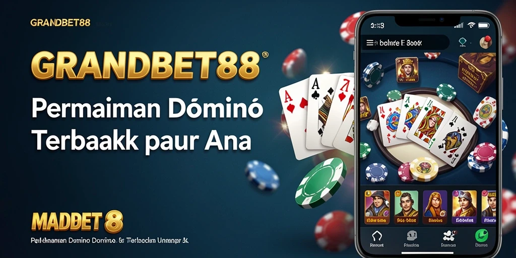 Tampilan seru gameplay domino di GRANDBET88.