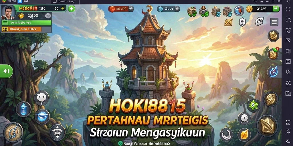 Tampilan gameplay HOKI8815 yang seru dalam Tower Defense.