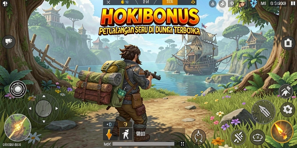 Tampilan gameplay seru di dunia terbuka HOKIBONUS.