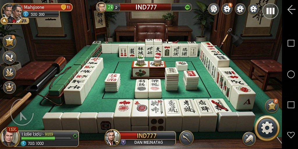 Gameplay menarik di IND777 menampilkan berbagai ubin Mahjong.