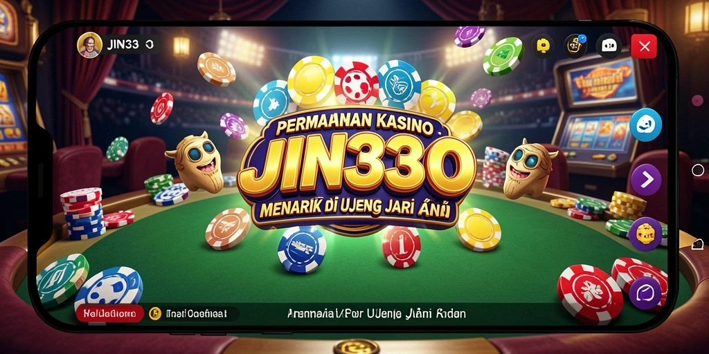 Screenshot gameplay JIN33 menunjukkan aksi seru permainan Kasino.