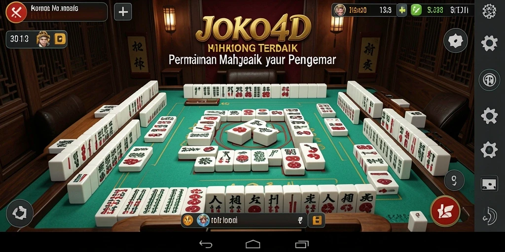 Tampilan gameplay Mahjong yang menantang di JOKO4D.