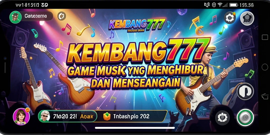 Tangkapan layar gameplay KEMBANG777 menampilkan keseruan bermain musik.