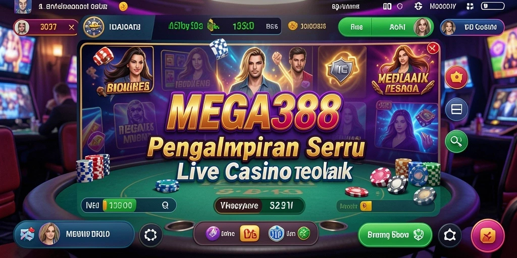 Tampilan gameplay Live Casino yang mendebarkan