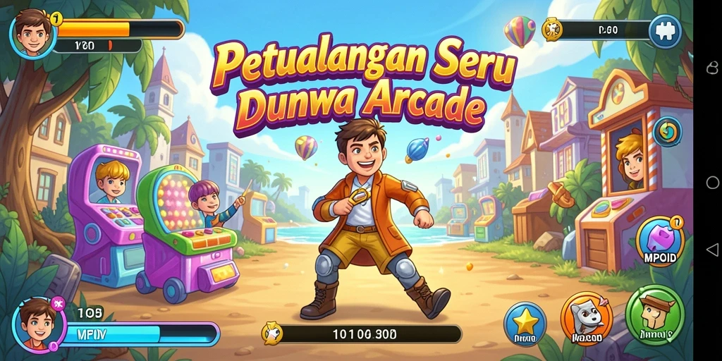 Tangkapan layar MPOID menampilkan tindakan gameplay yang seru di dunia arcade.