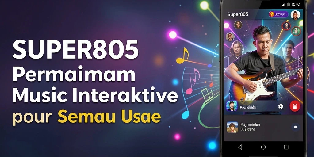 Tampilan gameplay menarik dari SUPER805 dengan berbagai alunan musik.