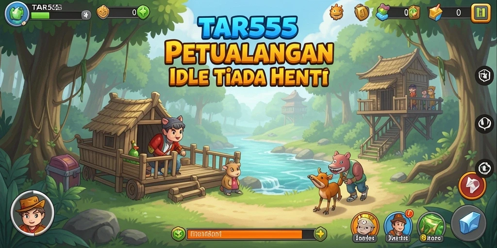 Tampilan gameplay TAR555 yang menarik dan menyerupai keterlibatan idle.