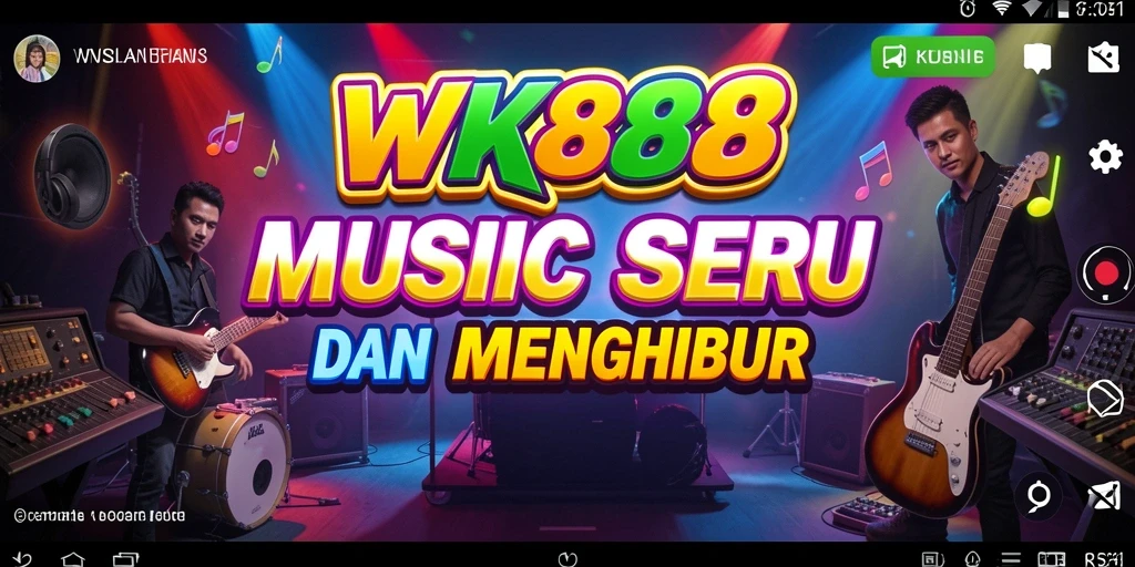 Screenshot gameplay WK888 menampilkan pengalaman bermain musik yang interaktif.